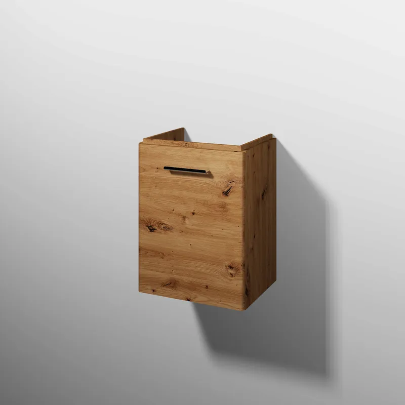 sanibel 5001 Waschtisch-Unterbau KF20085R Griff Tür rechts 432x575x345mm Eiche-Natural