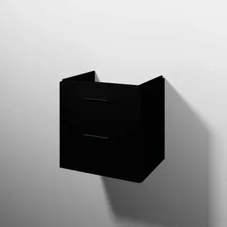 sanibel 5001 Waschtisch-Unterbau KF20208 Griff 2 Auszüge 575x575x455mm Schwarz-Matt