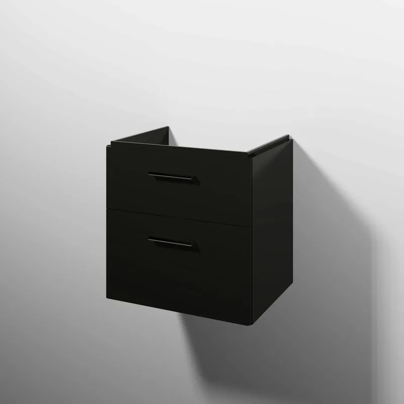 sanibel 5001 Waschtisch-Unterbau KF20279 Griff 2 Auszüge 575x575x455mm Anthrazit-Glanz