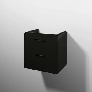 sanibel 5001 Waschtisch-Unterbau KF20279 Griff 2 Auszüge 575x575x455mm Anthrazit-Glanz – Bild 1