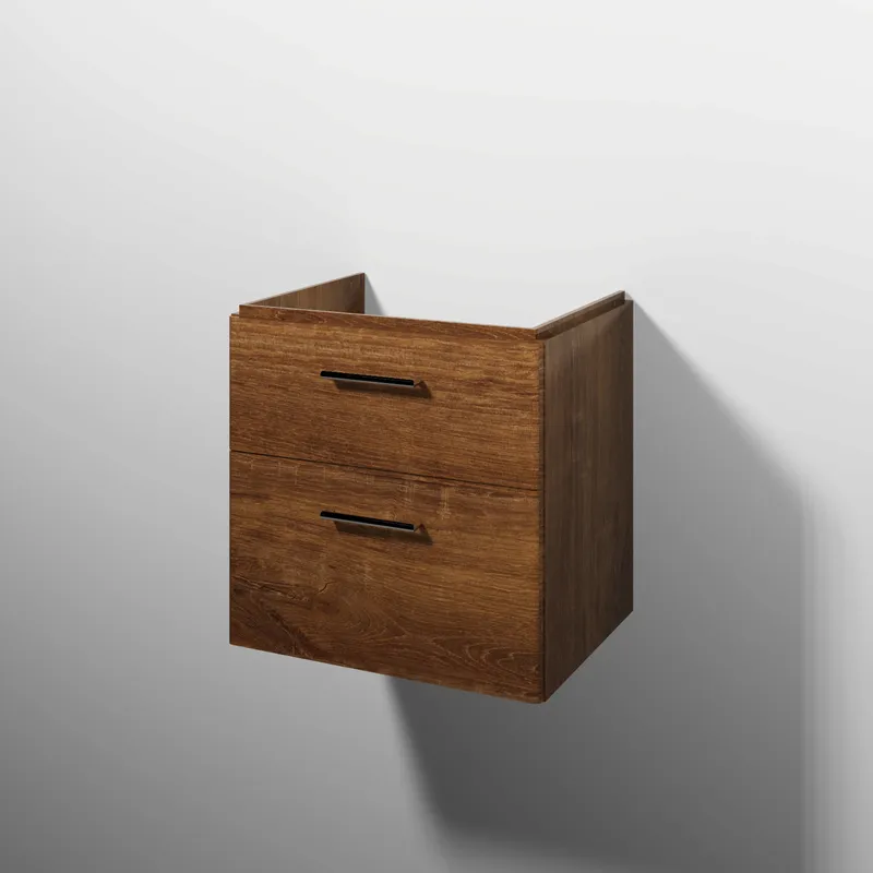 sanibel 5001 Waschtisch-Unterbau KF20259 Griff 2 Auszüge 575x575x455mm Eiche-Kansas