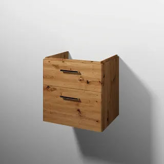 sanibel 5001 Waschtisch-Unterbau KF20285 Griff 2 Auszüge 575x575x455mm Eiche-Natural – Bild 1