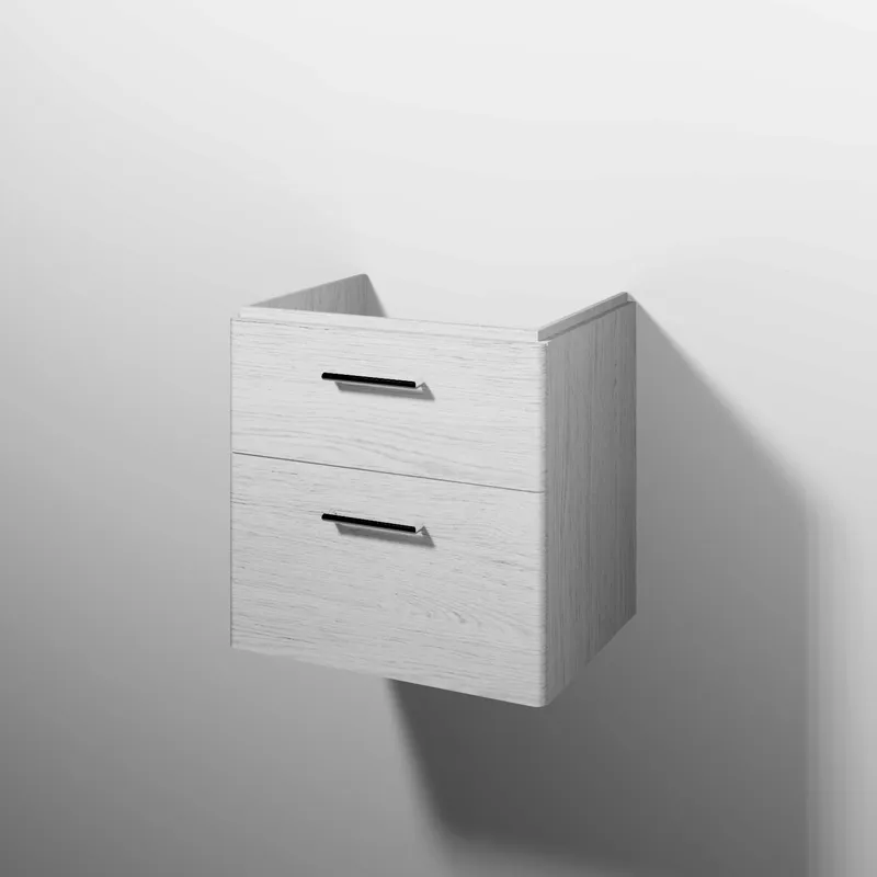 sanibel 5001 Waschtisch-Unterbau KF20255 Griff 2 Auszüge 575x575x455mm Linde-Hell