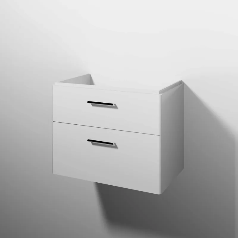 sanibel 5001 Waschtisch-Unterbau KF20478 Griff 2 Auszüge 730x575x455mm Weiß-Glanz