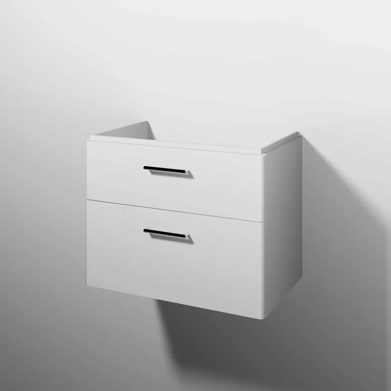 sanibel 5001 Waschtisch-Unterbau KF20401 Griff 2 Auszüge 730x575x455mm Weiß-Matt/Soft
