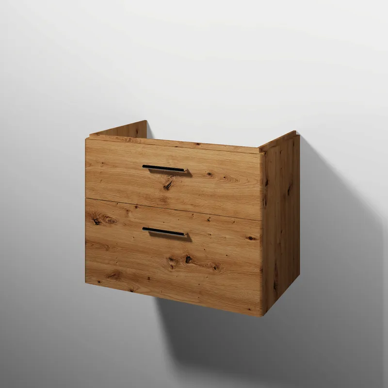 sanibel 5001 Waschtisch-Unterbau KF20485 Griff 2 Auszüge 730x575x455mm Eiche-Natural