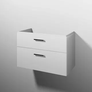 sanibel 5001 Waschtisch-Unterbau KF20678 Griff 2 Auszüge 870x575x455mm Weiß-Glanz