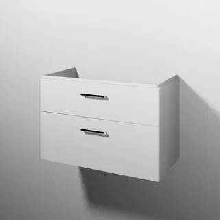 sanibel 5001 Waschtisch-Unterbau KF20601 Griff 2 Auszüge 870x575x455mm Weiß-Matt/Soft – Bild 1
