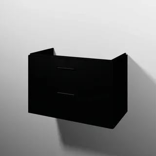 sanibel 5001 Waschtisch-Unterbau KF20608 Griff 2 Auszüge 870x575x455mm Schwarz-Matt