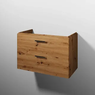 sanibel 5001 Waschtisch-Unterbau KF20685 Griff 2 Auszüge 870x575x455mm Eiche-Natural