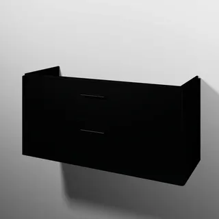 sanibel 5001 Waschtisch-Unterbau KF20808 Griff 2 Auszüge 1170x575x455mm Schwarz-Matt