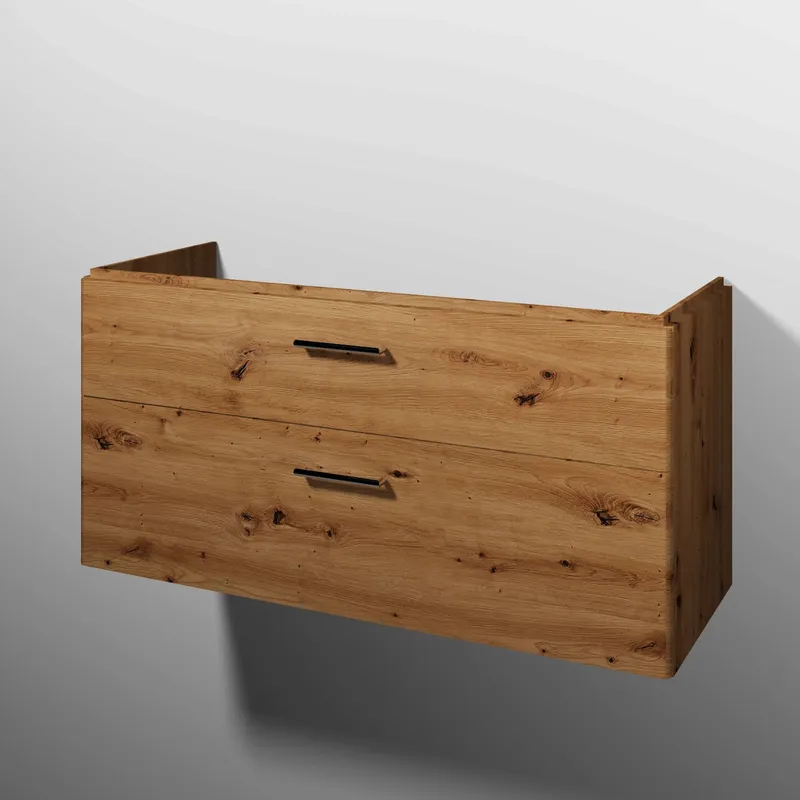 sanibel 5001 Waschtisch-Unterbau KF20885 Griff 2 Auszüge 1170x575x455mm Eiche-Natural