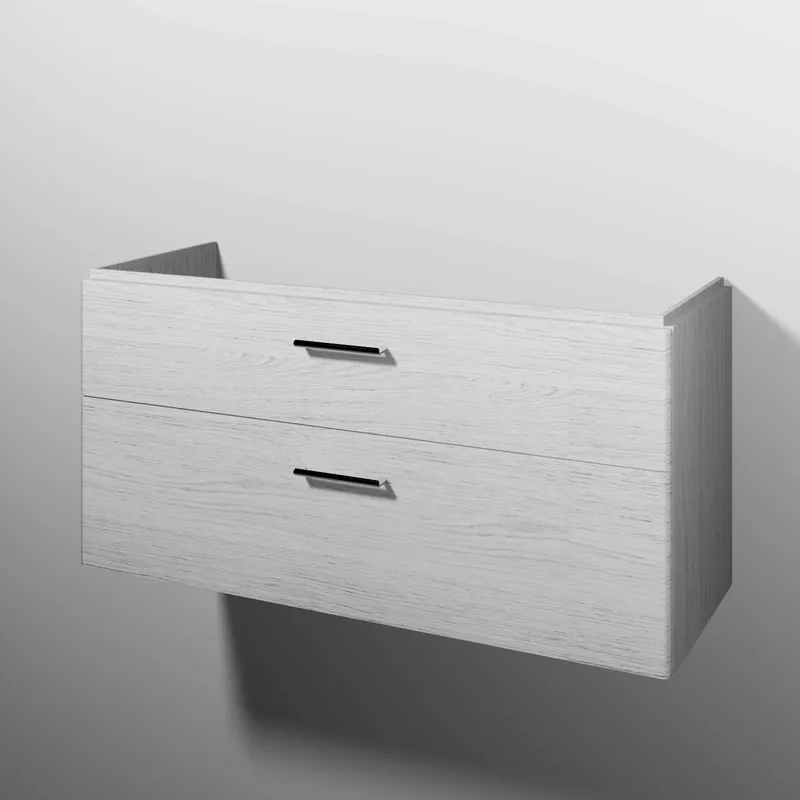 sanibel 5001 Waschtisch-Unterbau KF20855 Griff 2 Auszüge 1170x575x455mm Linde-Hell