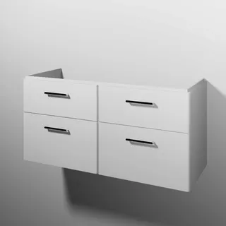sanibel 5001 Waschtisch-Unterbau KF21878 Griff 4 Auszüge 1170x575x455mm Weiß-Glanz