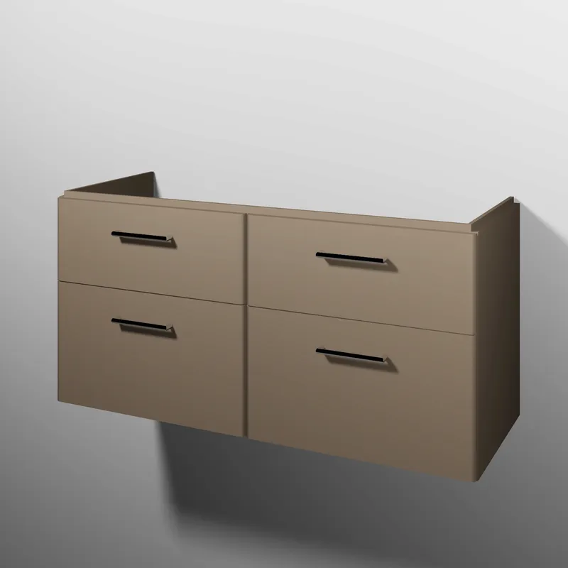 sanibel 5001 DWT-Unterbau KF22067 Griff 4 Auszüge 1170x575x455mm Sandgrau-Matt