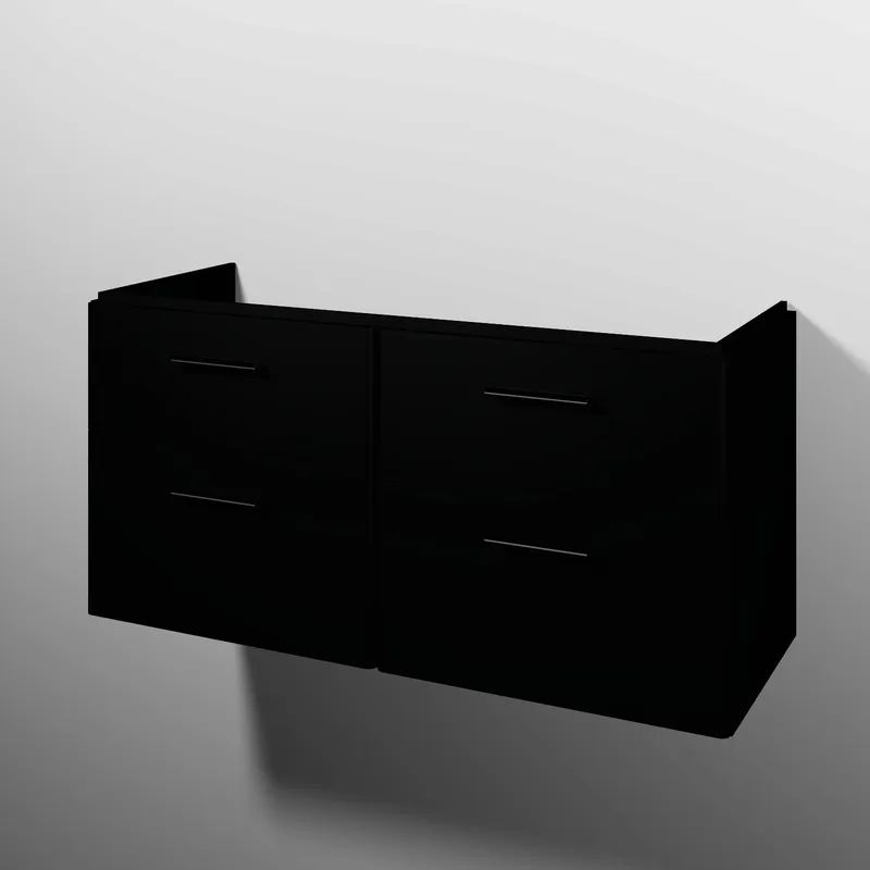 sanibel 5001 DWT-Unterbau KF22008 Griff 4 Auszüge 1170x575x455mm Schwarz-Matt