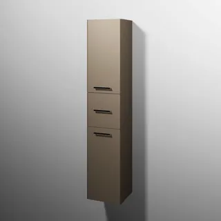sanibel 5001 Hochschrank KF13067L Griff 2T/1AZ links 350x1743x340mm Sandgrau-Matt