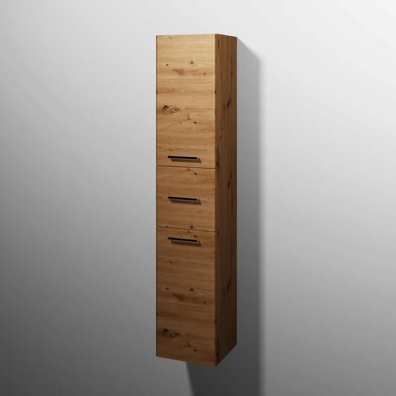 sanibel 5001 Hochschrank KF13085L Griff 2T/1AZ links 350x1743x340mm Eiche-Natural
