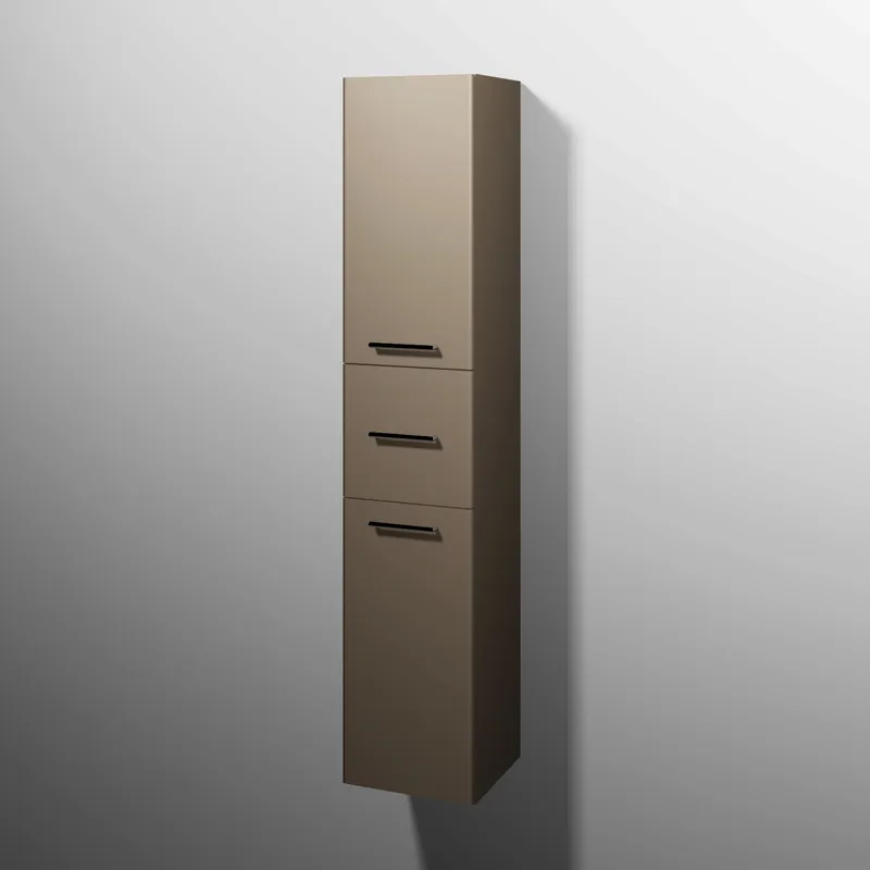 sanibel 5001 Hochschrank KF13067R Griff 2T/1AZ rechts 350x1743x340mm Sandgrau-Matt