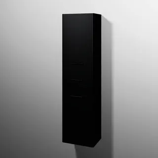 sanibel 5001 Hochschrank KF13508L Griff 2T/1AZ links 450x1743x340mm Schwarz-Matt