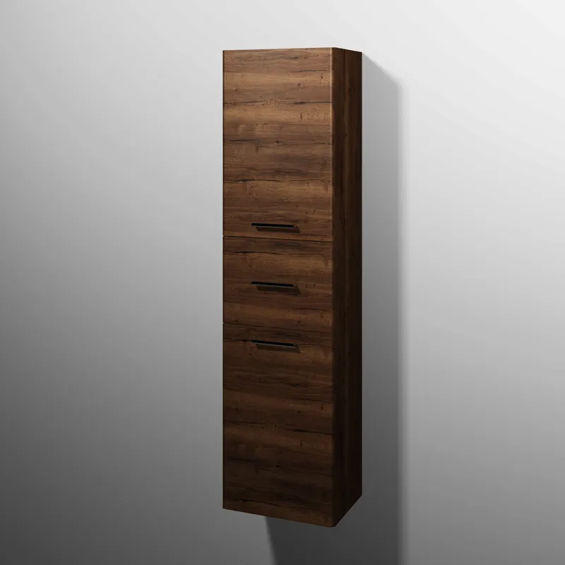 sanibel 5001 Hochschrank KF13550L Griff 2T/1AZ links 450x1743x340mm Eiche-Tabak