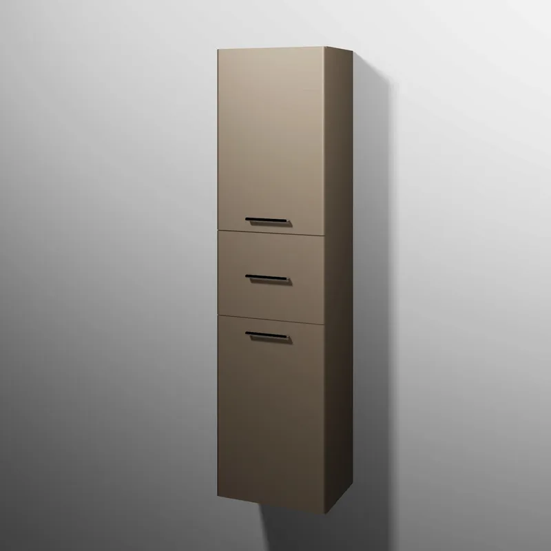 sanibel 5001 Hochschrank KF13567R Griff 2T/1AZ rechts 450x1743x340mm Sandgrau-Matt