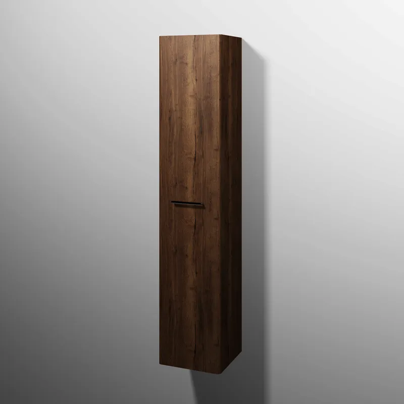 sanibel 5001 Hochschrank KF10050 Griff drehbar 1 Tür 350x1743x340mm Eiche-Tabak