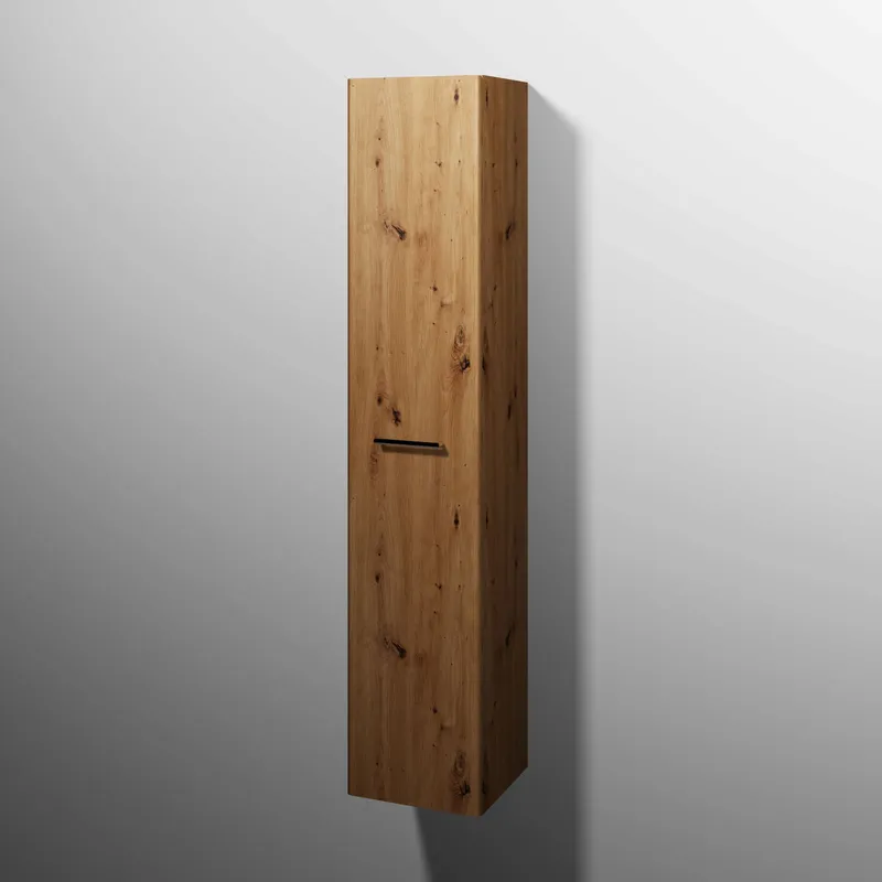 sanibel 5001 Hochschrank KF10085 Griff drehbar 1T 350x1743x340mm Eiche-Natural