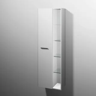 sanibel 5001 Stauraumschr. KF12001 Griff drehbar 1T 550x1743x340mm Weiß-Matt/Soft