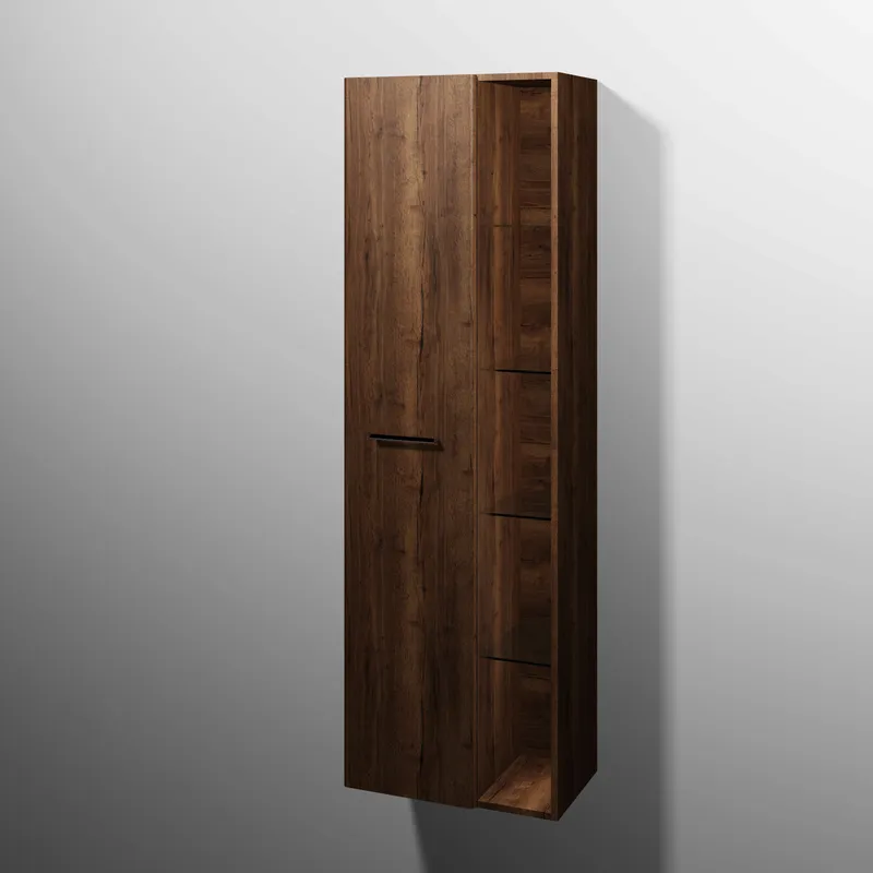 sanibel 5001 Stauraumschr. KF12050 Griff drehbar 1 Tür 550x1743x340mm Eiche-Tabak