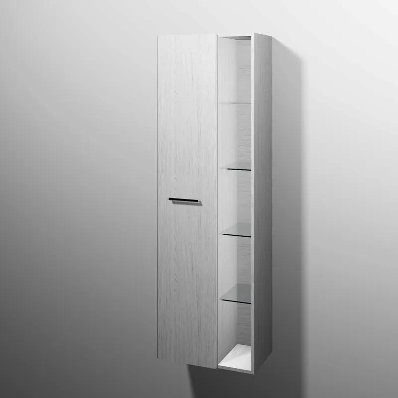 sanibel 5001 Stauraumschr. KF12055 Griff drehbar 1 Tür 550x1743x340mm Linde-Hell
