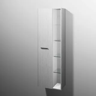 sanibel 5001 Stauraumschr. KF12055 Griff drehbar 1 Tür 550x1743x340mm Linde-Hell