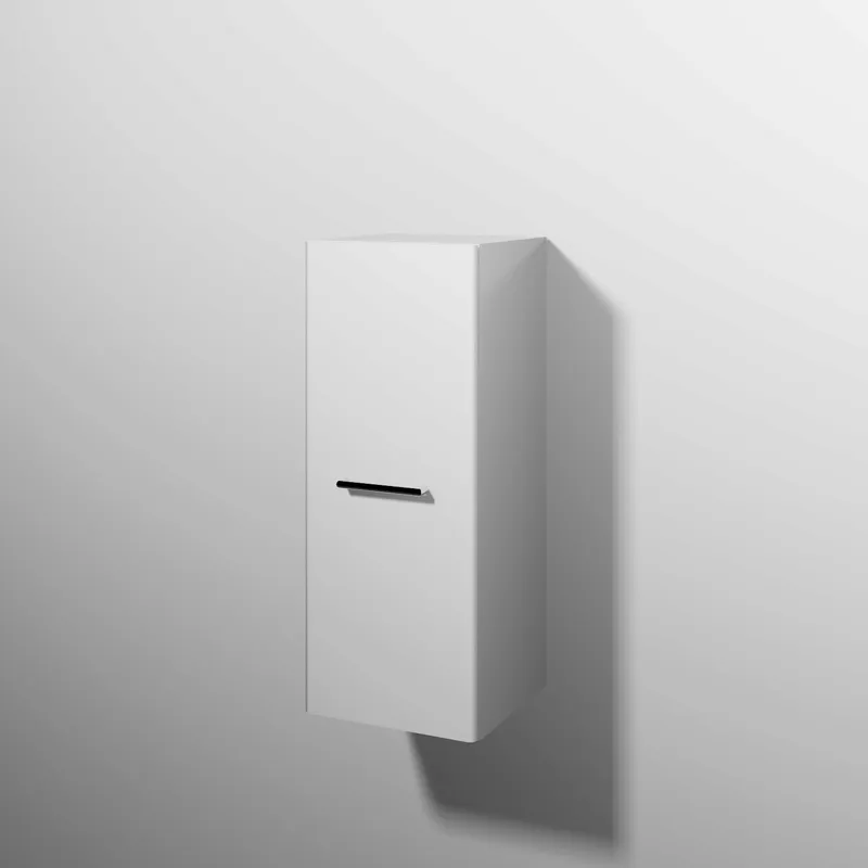 sanibel 5001 Mittelschrank KF11078 Griff drehbar 1 Tür 350x872x340mm Weiß-Glanz