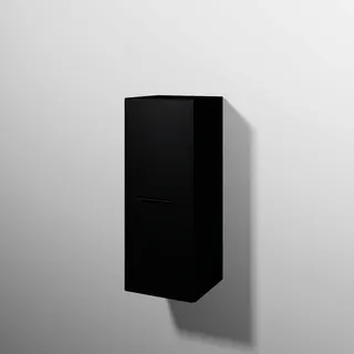sanibel 5001 Mittelschrank KF11008 Griff drehbar 1T 350x872x340mm Schwarz-Matt – Bild 1