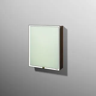 sanibel 5001 Spiegelschrank AB03059 LED Alu 1 Tür links 600x741x168mm Eiche-Kansas