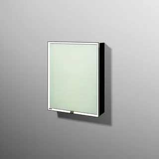 sanibel 5001 Spiegelschrank AB03108 LED Alu 1 Tür rechts 600x750x168mm Schwarz-Matt