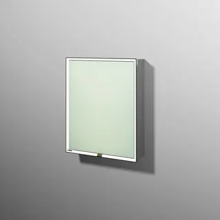 sanibel 5001 Spiegelschrank AB03155 LED Alu 1 Tür rechts 600x750x168mm Linde-Hell – Bild 1