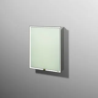 sanibel 5001 Spiegelschrank AB0406L LED Wandeinbau Alum. 1 Tür links 600x750x168mm