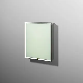 sanibel 5001 Spiegelschrank AB0416L LED Wandeinbau Alum. 1 Tür rechts 600x750x168mm – Bild 1