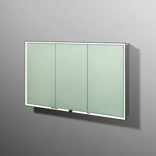 sanibel 5001 Spiegelschrank AB0466L LED Wandeinbau Alum. 3 Türen 1200x750x168mm