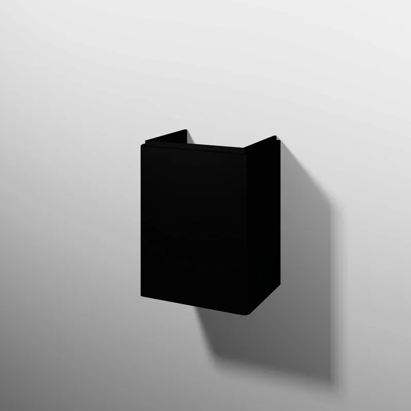 sanibel 5001 Waschtisch-Unterbau KF50008L Push Tür links 432x575x345mm Schwarz-Matt