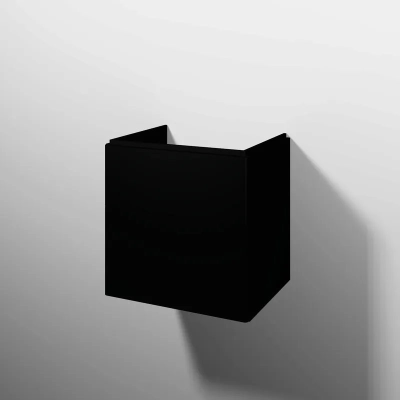 sanibel 5001 Waschtisch-Unterbau KF50208 Push 2 Auszüge 575x575x455mm Schwarz-Matt