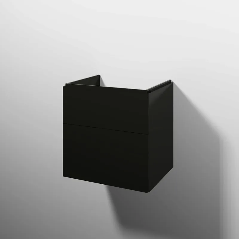 sanibel 5001 Waschtisch-Unterbau KF50279 Push 2 Auszüge 575x575x455mm Anthrazit-Glanz