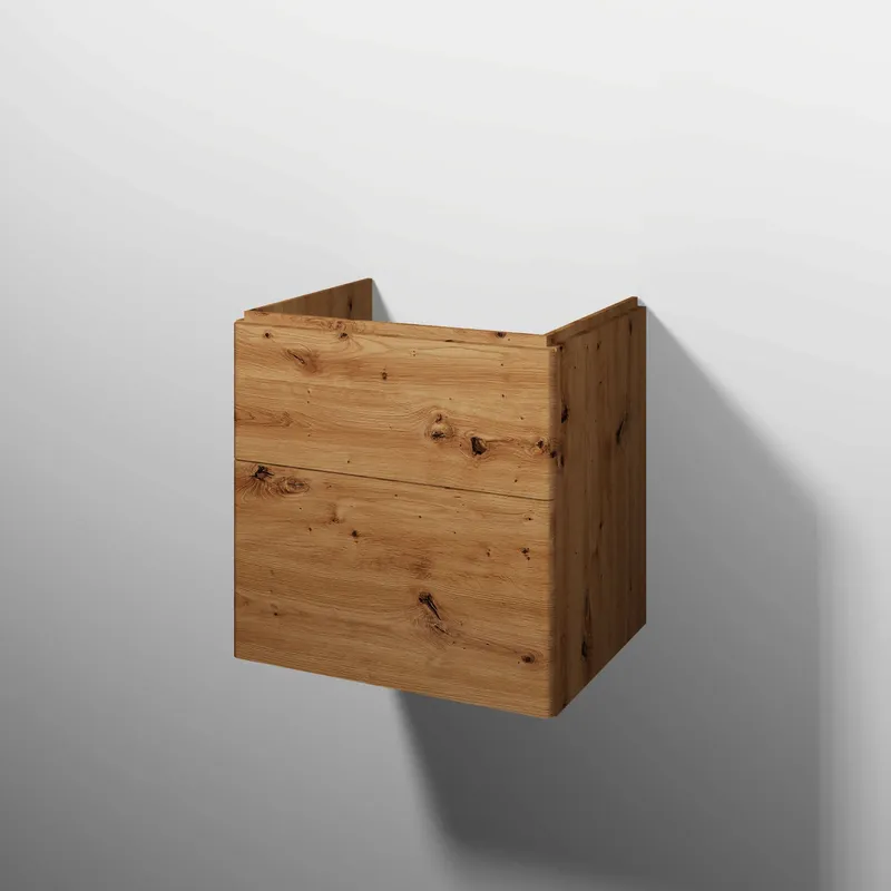 sanibel 5001 Waschtisch-Unterbau KF50285 Push 2 Auszüge 575x575x455mm Eiche-Natural