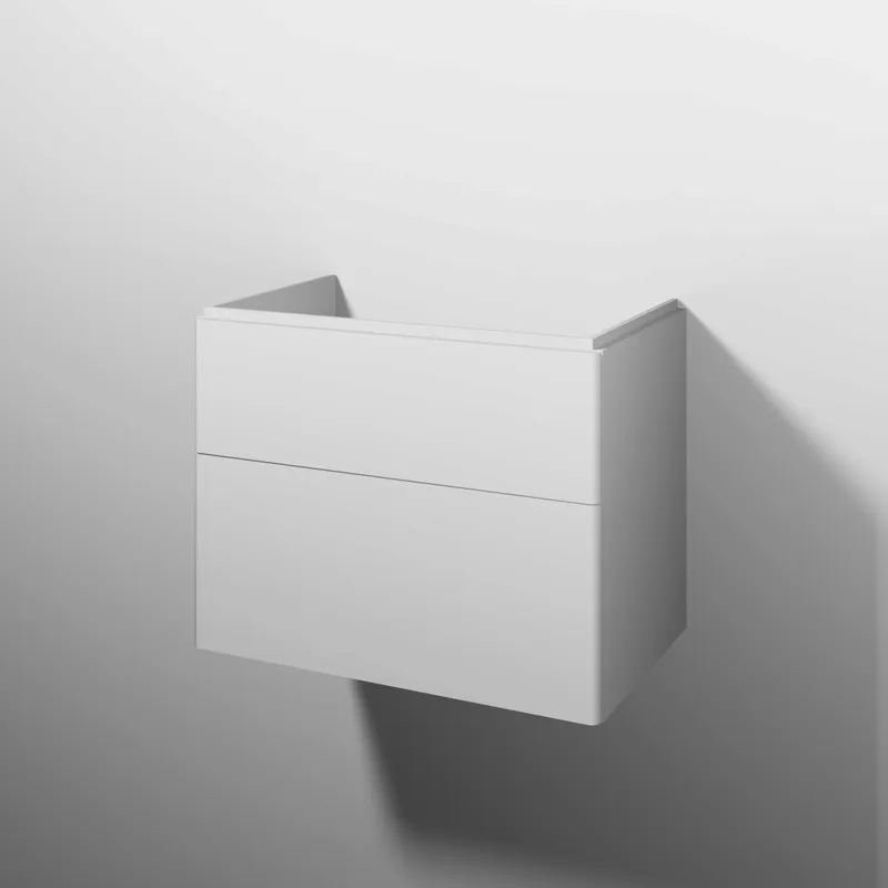 sanibel 5001 Waschtisch-Unterbau KF50401 Push 2 Auszüge 730x575x455mm Weiß-Matt/Soft