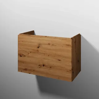 sanibel 5001 Waschtisch-Unterbau KF50685 Push 2 Auszüge 870x575x455mm Eiche-Natural – Bild 1