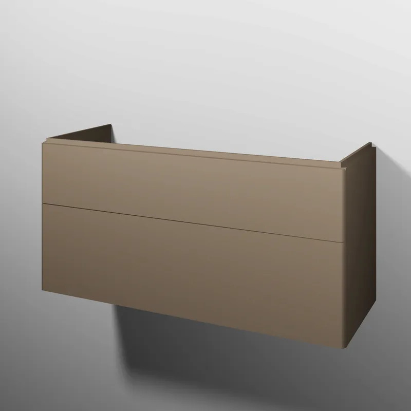 sanibel 5001 Waschtisch-Unterbau KF50867 Push 2 Auszüge 1170x575x455mm Sandgrau-Matt