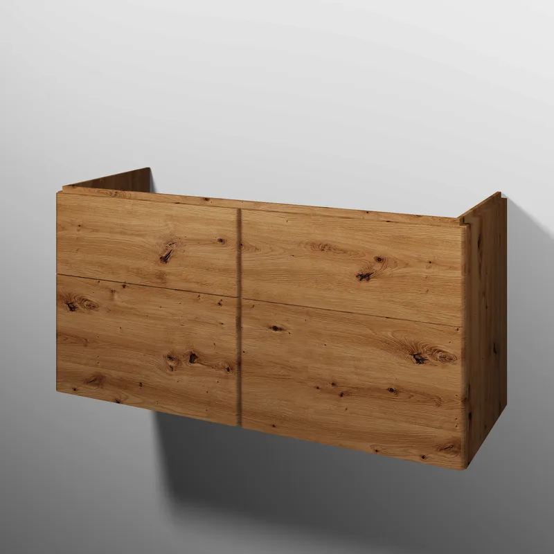 sanibel 5001 Waschtisch-Unterbau KF51885 Push 4 Auszüge 1170x575x455mm Eiche-Natural