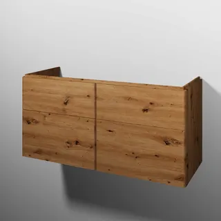sanibel 5001 Waschtisch-Unterbau KF51885 Push 4 Auszüge 1170x575x455mm Eiche-Natural