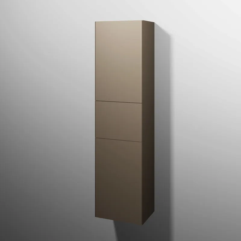 sanibel 5001 Hochschrank KF43567L Push 2T/1AZ links 450x1743x340mm Sandgrau-Matt